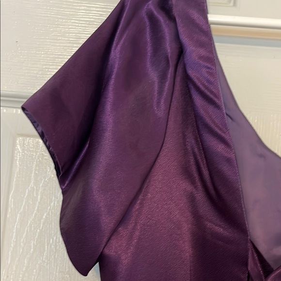 Vintage Elegant Purple Women’s Short Sleeve Maxi Dress Size 16 - Picture 8 of 8